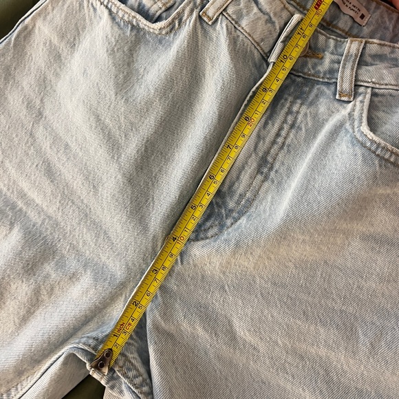 Bleach Light Wash High Rise Straight Jeans - Picture 7 of 8